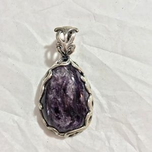 Carolyn Pollack Sterling Purple Enhancer Pendant